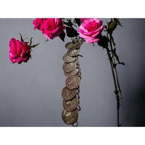 Beautiful antique handmade Greek/Roman coin bracelet